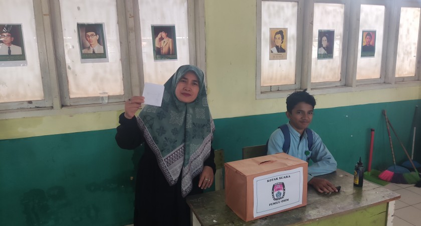Pemilihan Ketua OSIM di MTs Al-Musdariyah Cileunyi