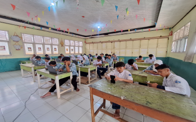 MTs Al-Musdariyah Gelar Ujian Akhir Tahun Berbasis Digital